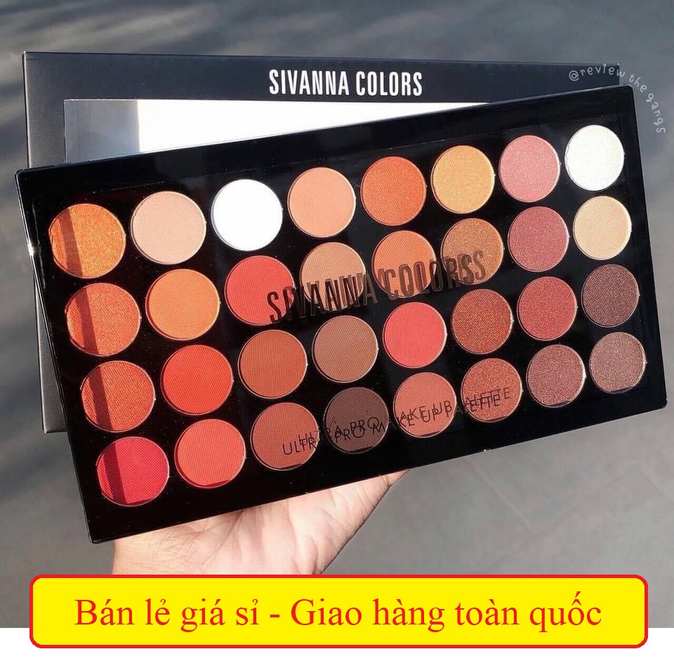 Phấn Mắt SIVANNA COLORS 32 ô tuyệt đẹp phấn mắt lì phấn mắt nhũ phấn mắt đẹp phấn mắt nội địa Thái