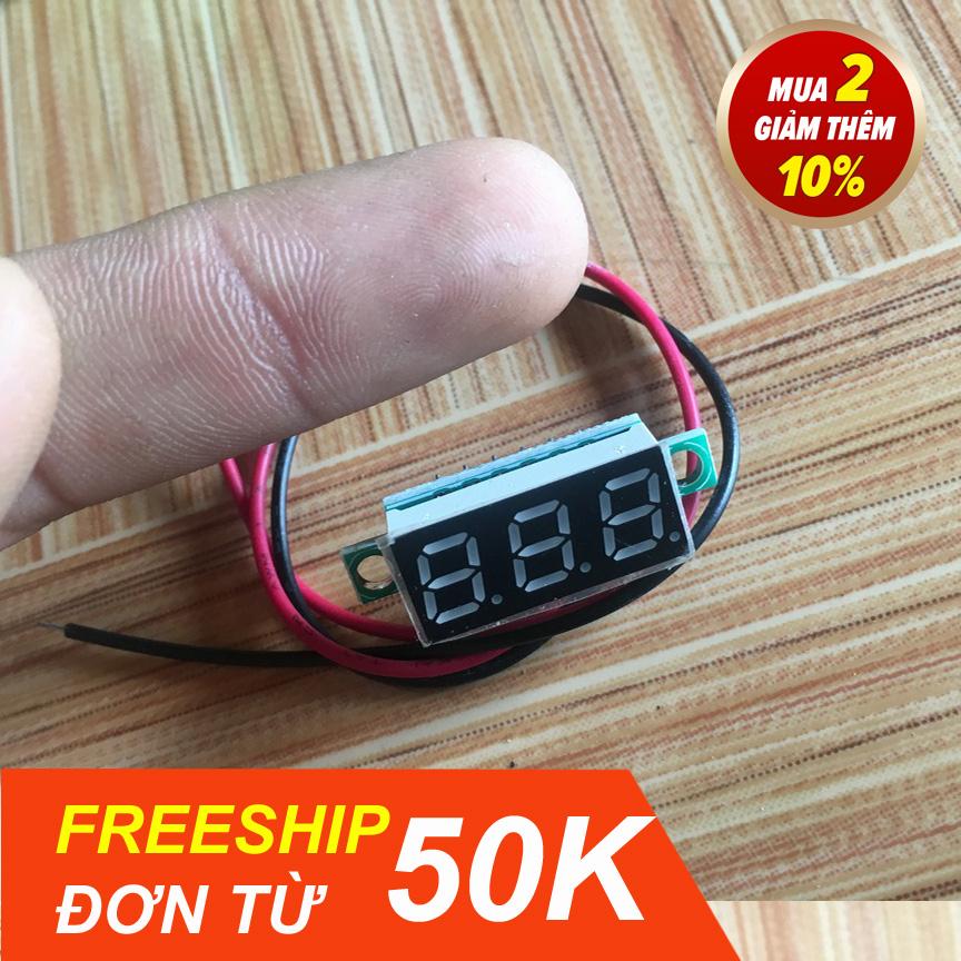 Vôn Kế Điện Tử 0.28 Inch chế vôn kế cho xe máy lên điện bình