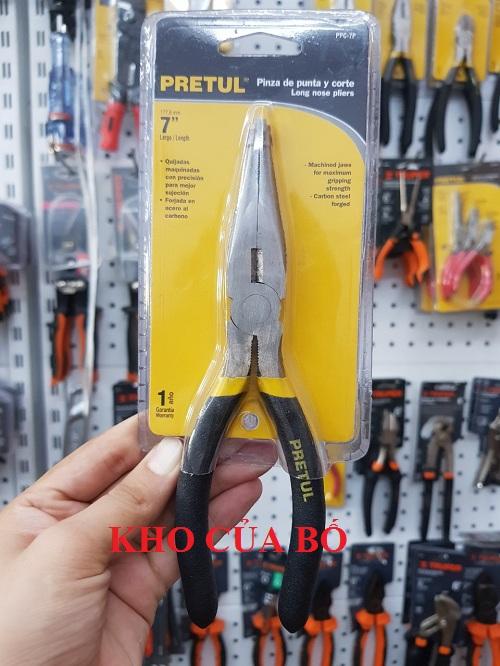 Kềm mỏ nhọn 7in/175mm pretul - 22625