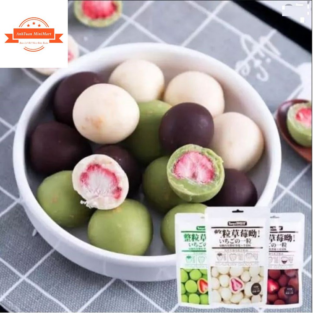 Socola bọc dâu tây sấy