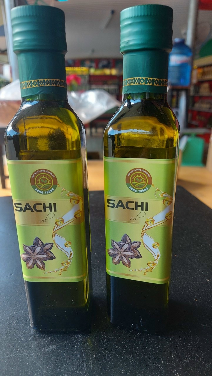 Dầu Sachi Lâm Đồng - Thái Châu - Chai 250ml - Dầu Sachi - Sacha inchi oil