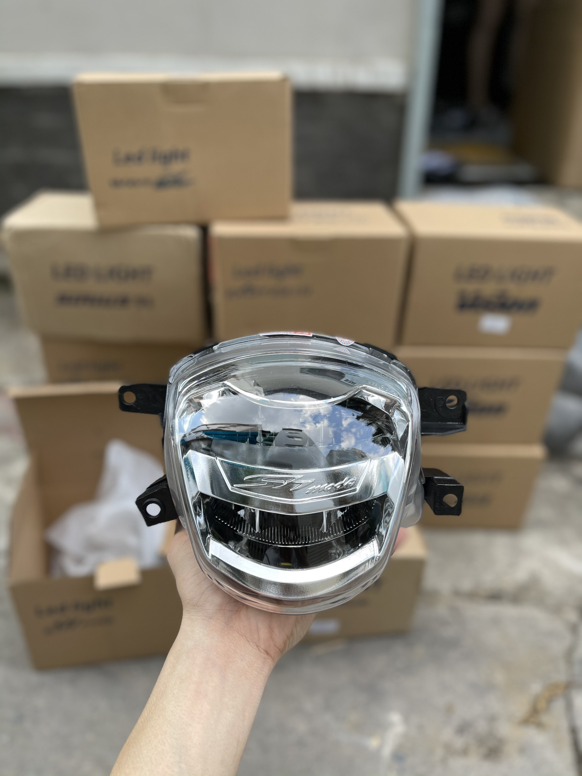 Pha đèn led 2 tầng sh mode