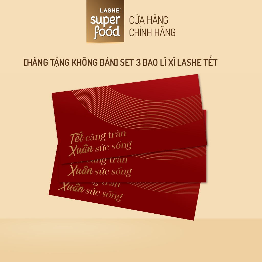 Set 3 bao lì xì lashe tết 2024