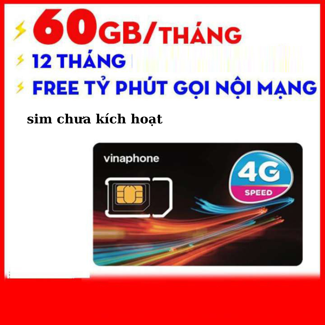 FREESHIP - CHƯA KÍCH HOẠT. Sim 4G Vinaphone FHAPPY 11T 62gb tháng gọi nội mạng vinaphone miễn phí