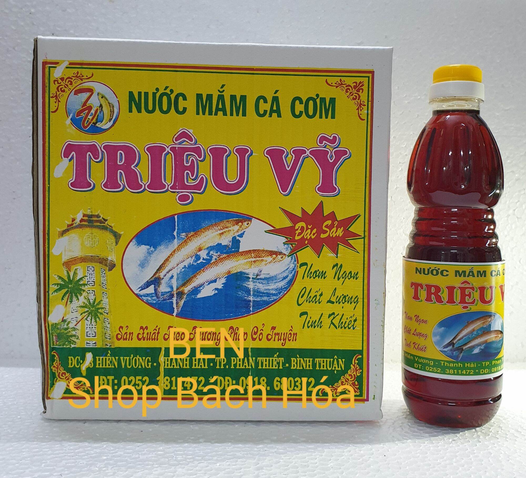 [HCM][Thùng 6 chai] Nước Mắm Cá Cơm Triệu Vỹ - Đặc sản Phan Thiết