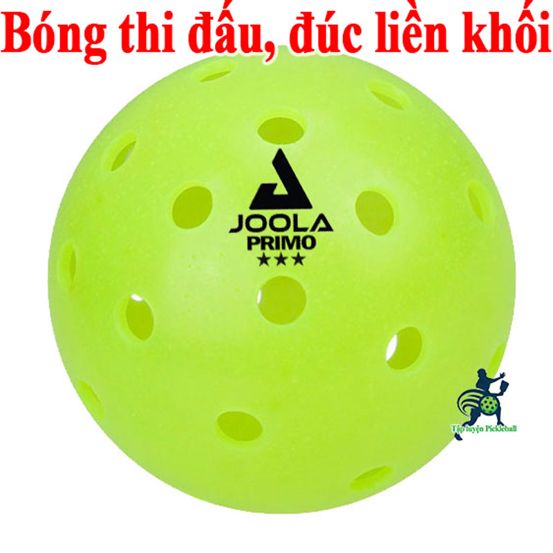 Bóng pickleball chuẩn thi đấu Joola, loại bóng đúc liền khối, 40 lỗ, 26 gram, đường kính 74mm, độ nảy ổn định, độ bền cao