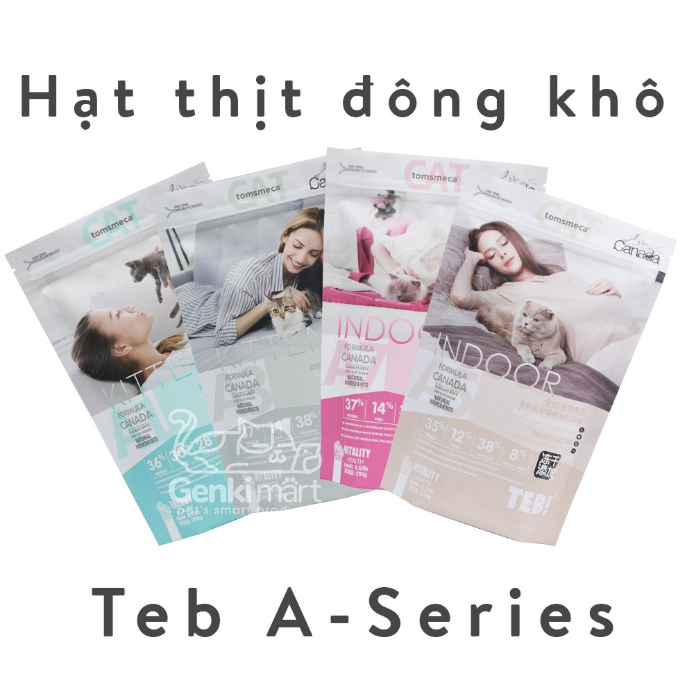 Hạt Teb A-Series 1.36kg - bổ sung thịt đông khô thơm ngon