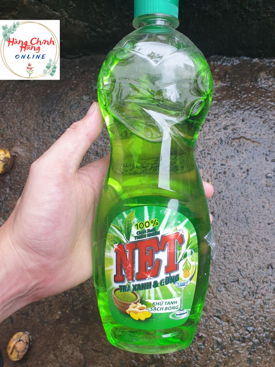 Nước rửa chén net trà xanh & gừng 750ml