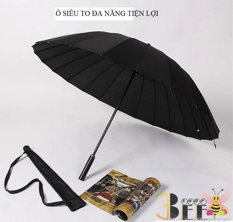 Ô Dù Đi Mưa-Mua Ô Che Nắng Cầm Tay- Dù Che Mưa Cầm Tay- Ô che mưa nắng xịn-Dù Đa Năng Tiện Lợi 24 Nan Kép Siêu To, Chắc Chắn Và Thanh Lịch