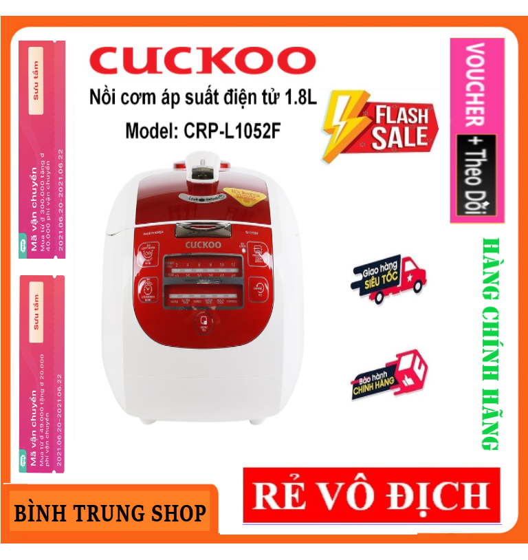 Nồi cơm áp suất điện tử crp-l1052f 1.8l - bảo hành 2 năm
