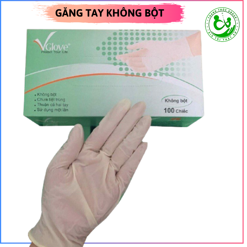 [Hộp 100 Chiếc] Găng Tay Y Tế Không Bột Size XS,S,M,L, YtethammyTTG ,GTKB , Dẻo, Dai, An Toàn, Không Dị Ứng, Chất Lượng