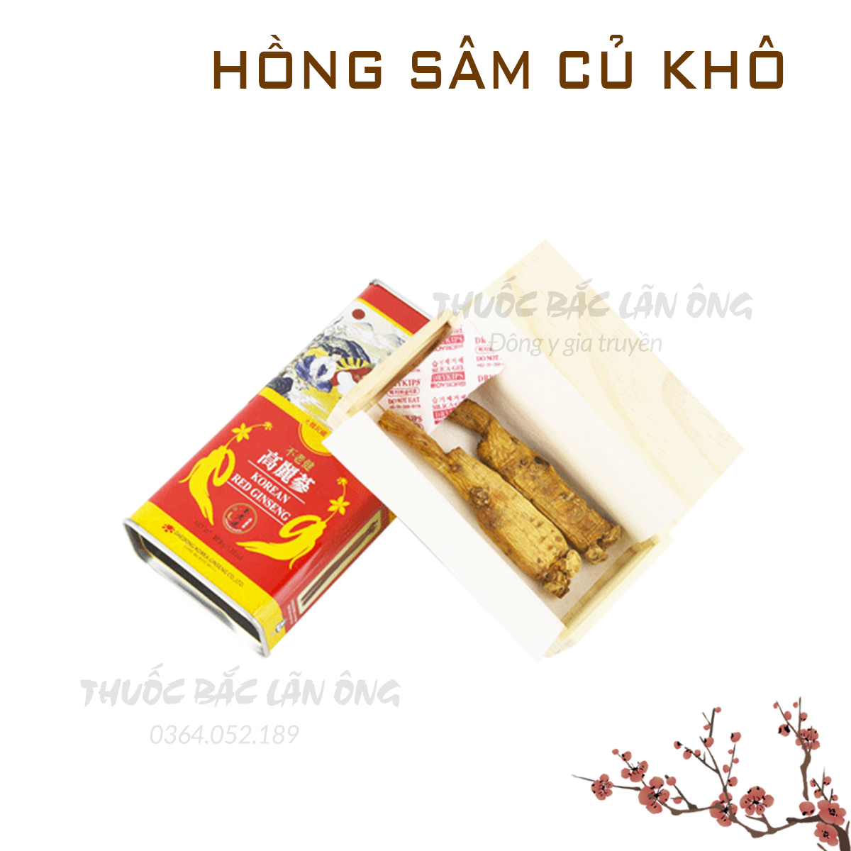 Hồng sâm củ hộp thiếc Hàn Quốc