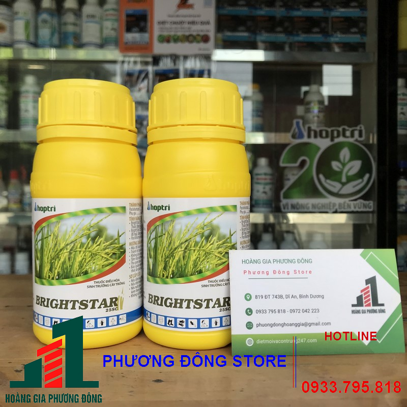 Sản phẩm điều hòa sinh trưởng cây trồng Brightstar 25SC - chai 250ml, chai 500ml, chai 1 lít