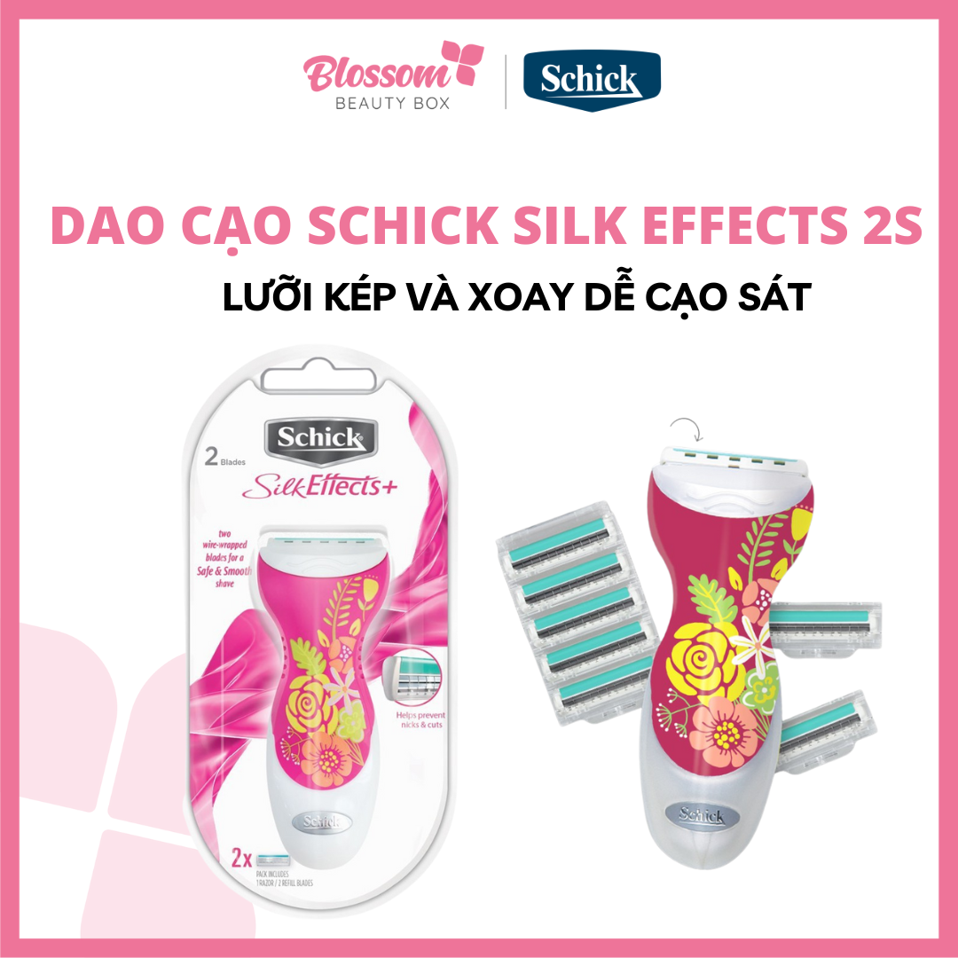 Dao cạo thay lưỡi dành cho nữ schick silk effects 2s