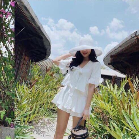 Bộ đồ ngủ voan 2 lớp độc đẹp mặc mùa hè siêu mát