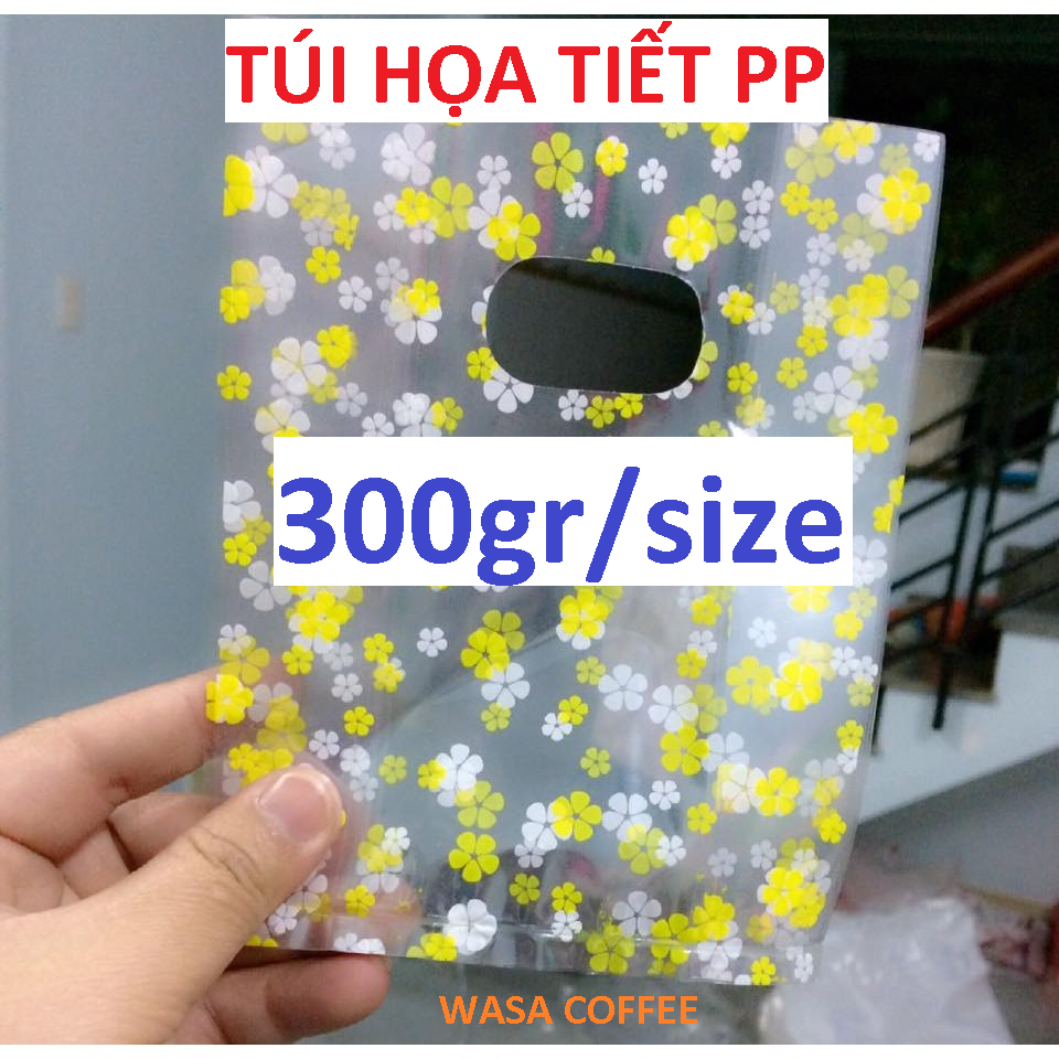 300G Túi PP Trong In Họa Tiết Trong 3D Ngẫu Nhiên, Hàng Bao Đẹp
