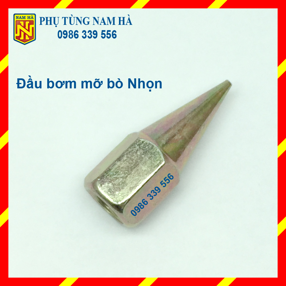 Đầu bơm mỡ bò nhọn, đầu bơm mỡ bò loại đầu nhọn dễ dàng thao tác, độ bền cao