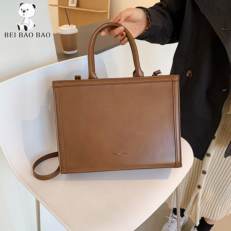 BeiBaoBao Túi Xách Tay Sức Chứa Lớn Mùa Thu Cao Cấp Túi Tote Đeo Chéo Đeo Vai Mọi Thứ Thời Trang Mới