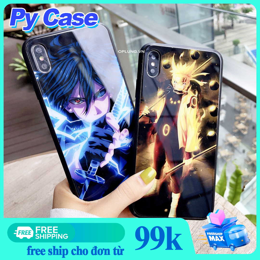 Ốp iphone mặt lưng kính Naruto Sasuke dành cho iPhone x / xs / xs max / 6 -7 -8 / 6P 7P 8P / 11 / 11 pro / 11 pro max