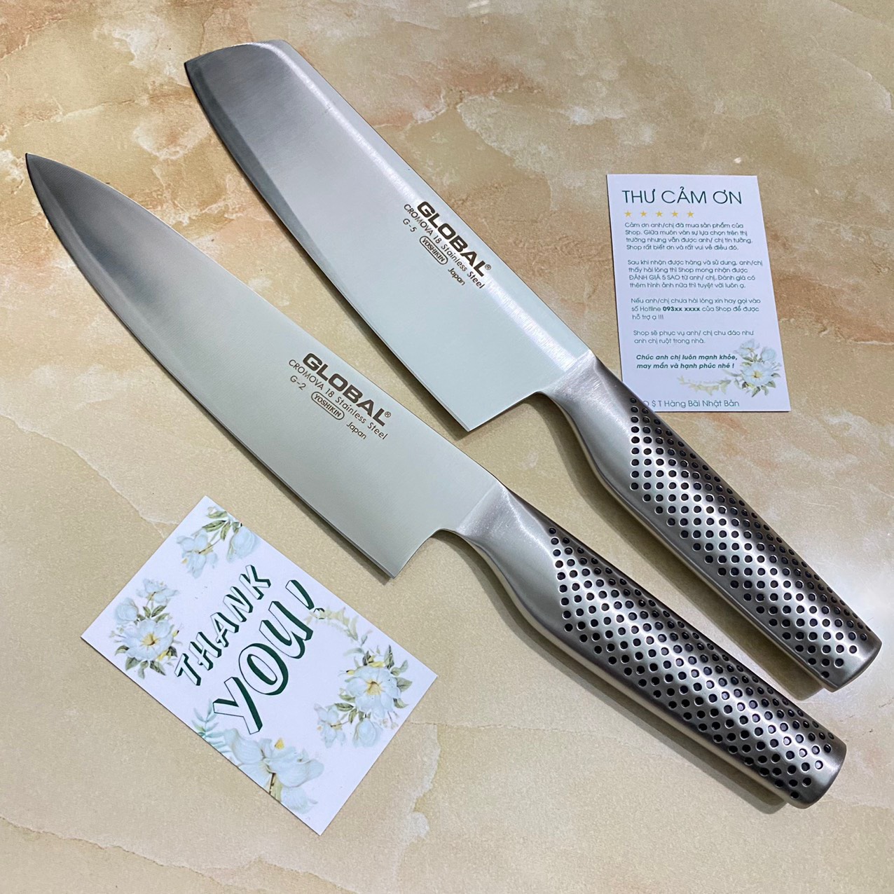 Dao nhật Global làm bếp Nhật hàng bãi G - 50 Meat Cleaver - Dao chặt xương (350mm) Nhật Bản làm bằng thép không gỉ Cromova 18 dày đến 3.5mm - lưỡi dao cứng cáp, và sắc bén lâu hơn
