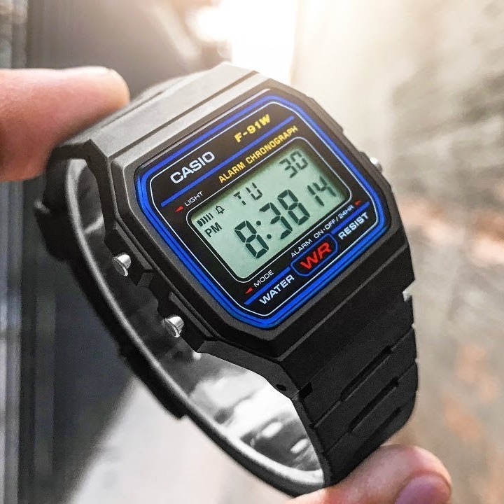 Đồng Hồ Điện Tử nam nữ Casio Unisex Chống Nước Mặt Vuông Sang Trọng Thanh Lịch