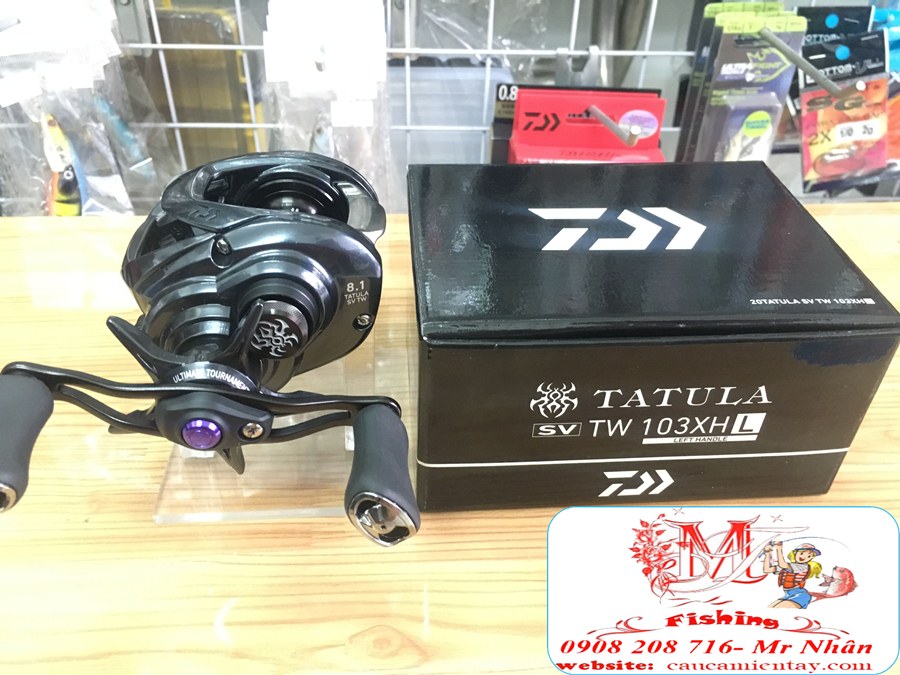 Máy câu ngang daiwa tatula sv tw103 2020