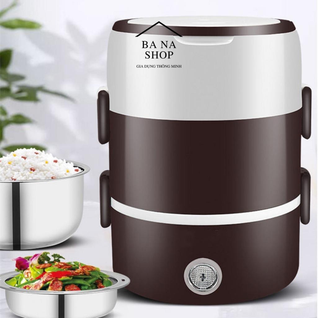 Cặp lồng giữ nhiệt cắm điện ủ cơm văn phòng giữ nhiệt liên tục 24h phù hợp cho dân văn phòng đựng cơm, đựng cháo giữ nhiệt hâm nóng có đế lót gốm, nhiều ngăn thiết kế thông minh gọn gàng hâm nóng cơm