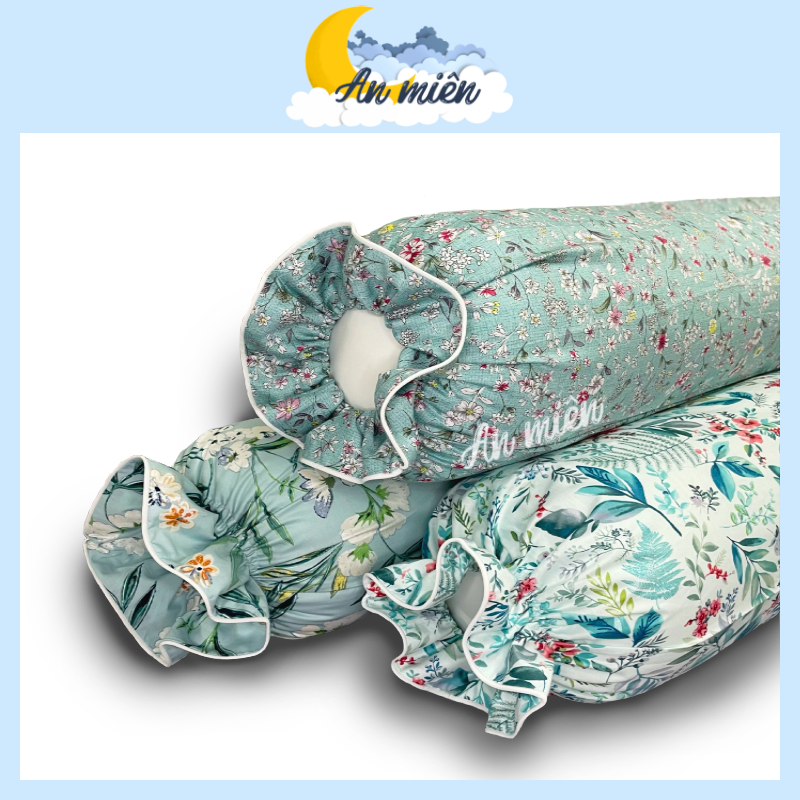 Vỏ gối ôm cotton tự nhiên hàn quốc an miên 35 cm x 1m
