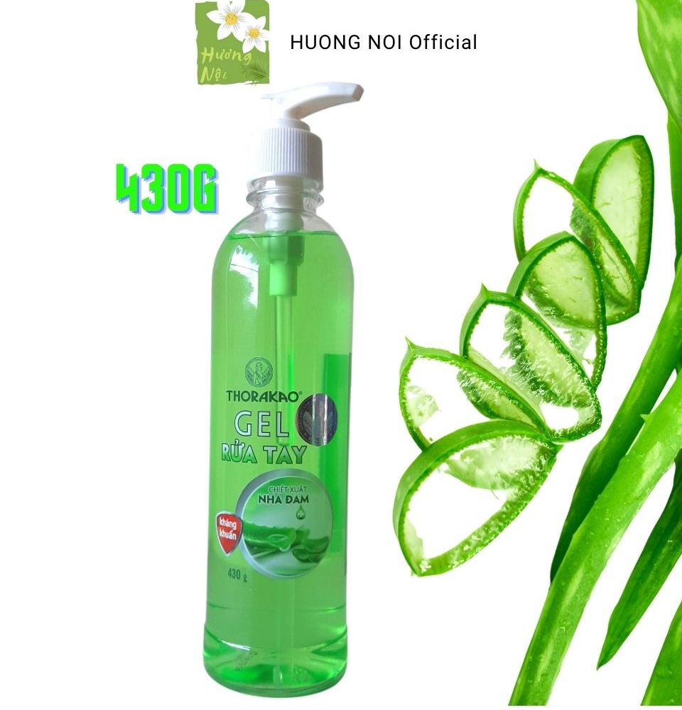 Gel rửa tay khô Thorakao 430g chiết xuất nha đam