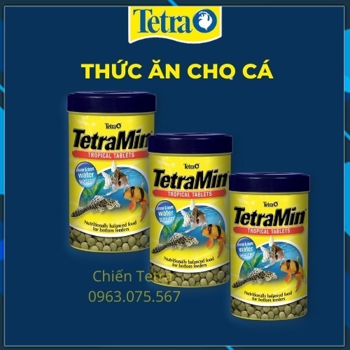Thức ăn cho cá tầng đáy, cá chuột, cá da trơn, pleco, longfin TetraMin Tropical Tablets