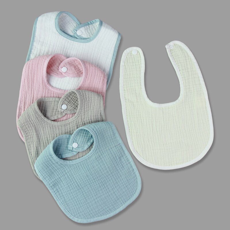 Yếm xô 4 lớp 100% oganic cotton thấm hút giữ ấm cho bé
