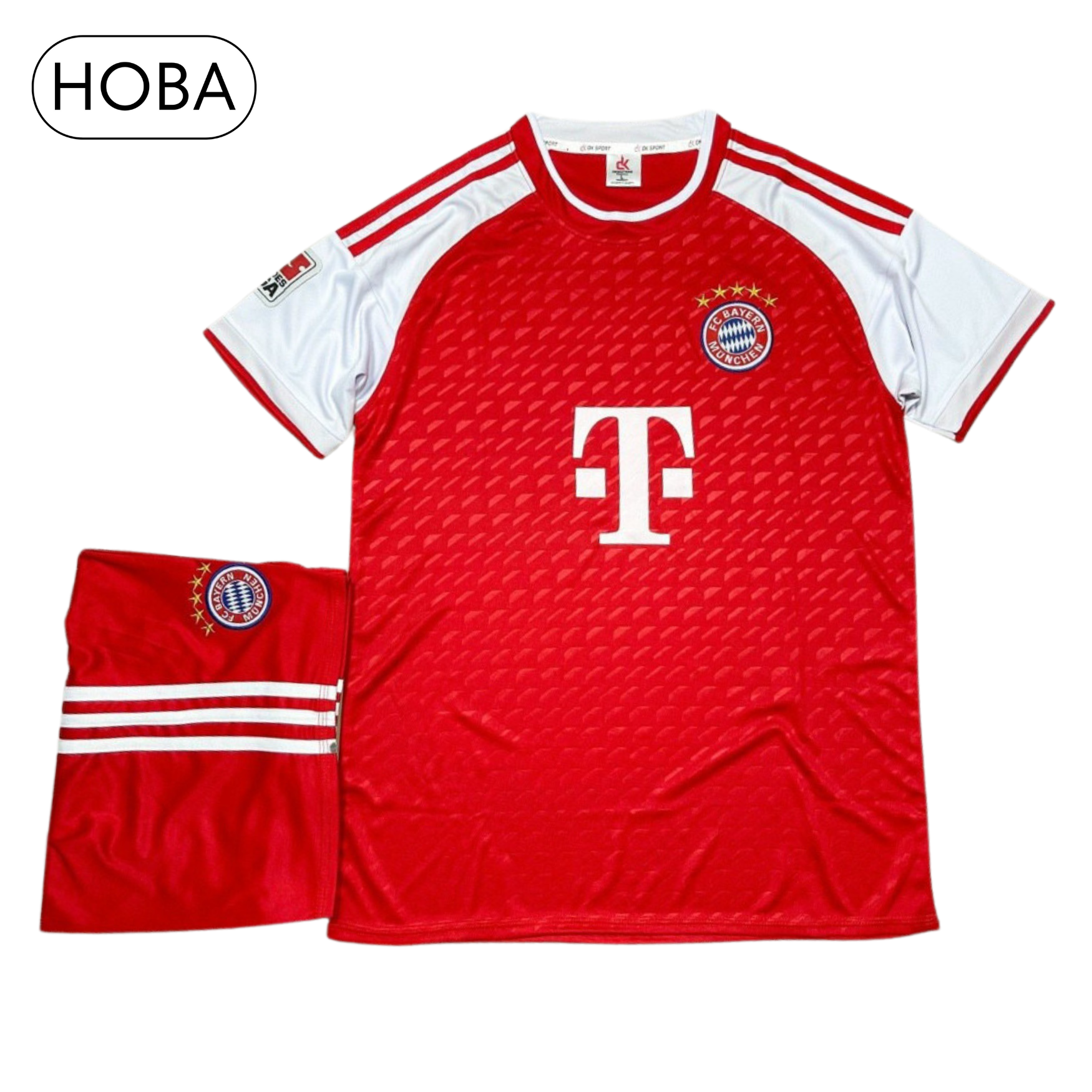Quần áo bóng đá, đồ đá banh CLB Bayern Munich đỏ vải thun lạnh cao cấp