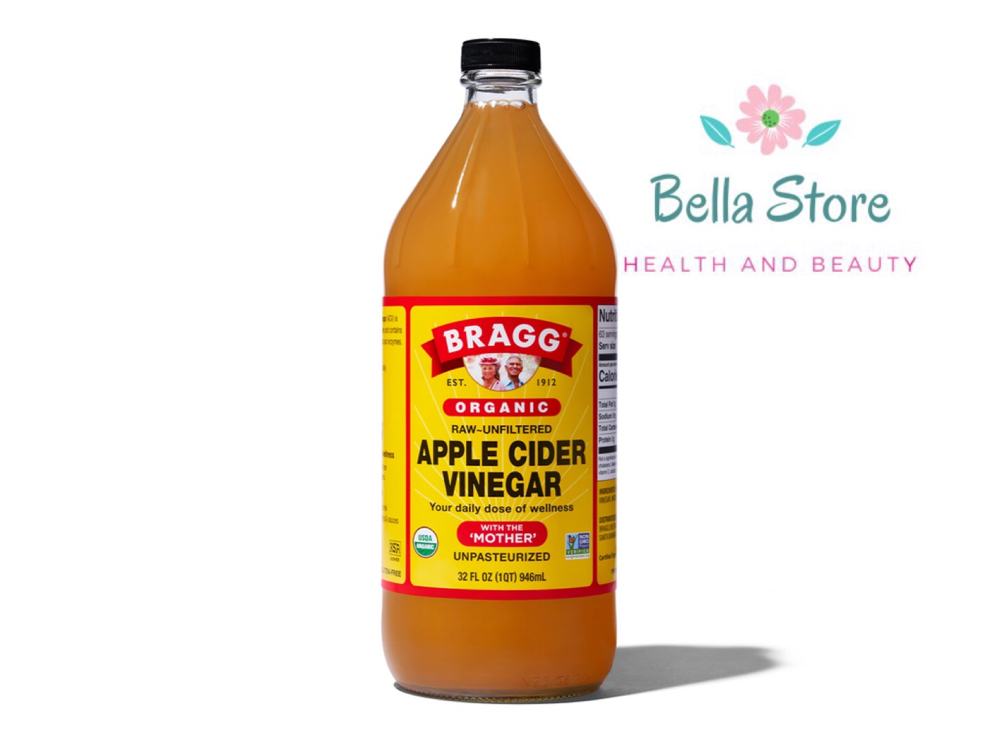 Giấm táo hữu cơ Bragg Apple Cider Vinegar 473ml