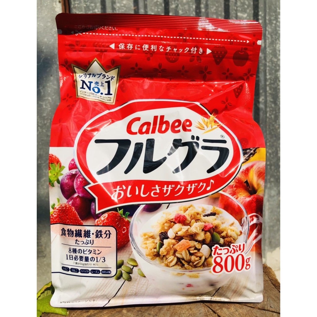 Ngũ cốc hoa quả Calbee Nhật Bản. date T9/21