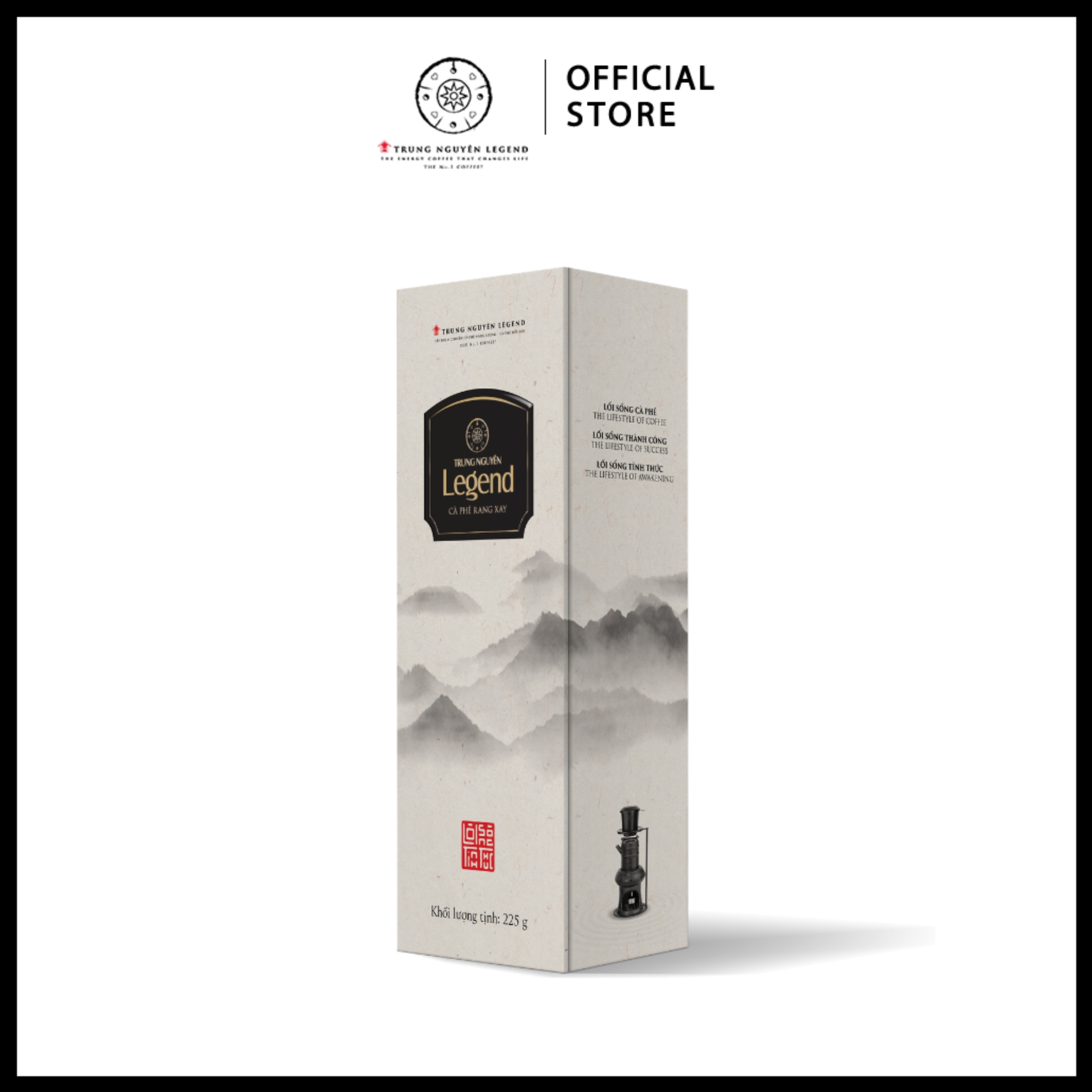 Trung Nguyên Legend - Cà phê rang xay đặc biệt, tuyệt phẩm Cà Phê LEGEND - Hộp 225gr - Quà tặng Cao Cấp