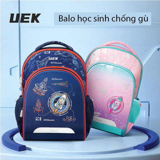Balo chống gù uek nhiều ngăn cho học sinh cấp 1-2