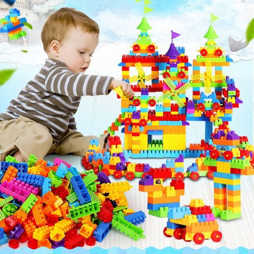 Đồ chơi trẻ em bộ xếp hình Lego 360 CHI TIẾT VỚI TÚI ĐỰNG , kích thích phát triển trí não và tư duy logic cho bé từ 2 đến 5 tuổi