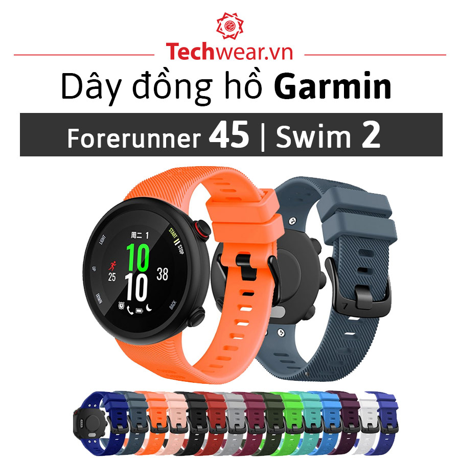Dây đồng hồ Garmin Forerunner 45 | Garmin Swim 2 - Hàng có sẵn giao toàn quốc