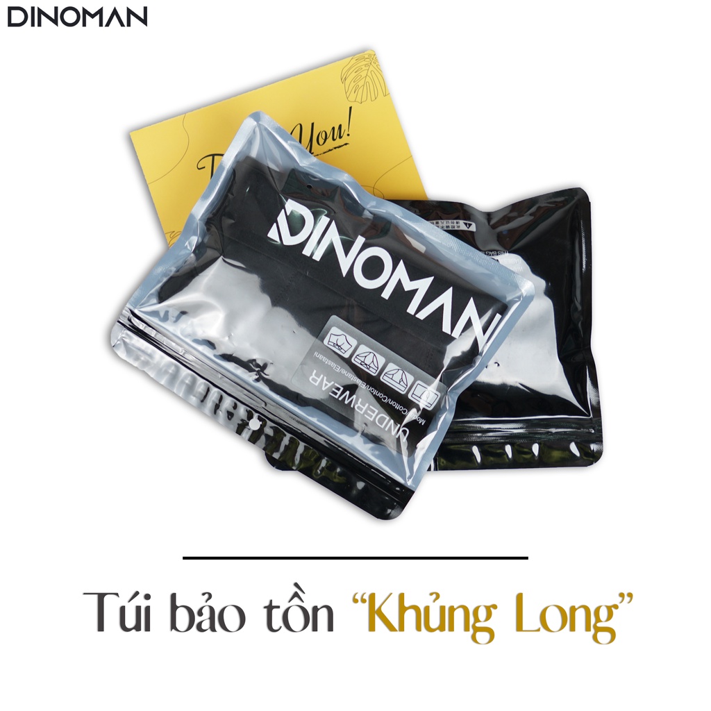 Quần lót nam boxer dinoman chất liệu thun siêu thoáng mát khử mùi