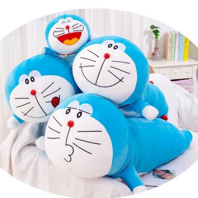 [HCM]Gấu bông Chăn Mền Đôrêmon 3in1 đáng yêu ( gồm chăn + mền + gối ) Doremon dài 60cm kèm chăn dài 1m7 chất vải mềm mịn hàng loại 1