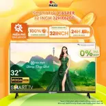 ✅[HCM][Trả góp 0%]Smart Tivi Casper 32 inch 32HX6200 - Công nghệ hình ảnh Tấm nền IPS HDR Công suất 55 W