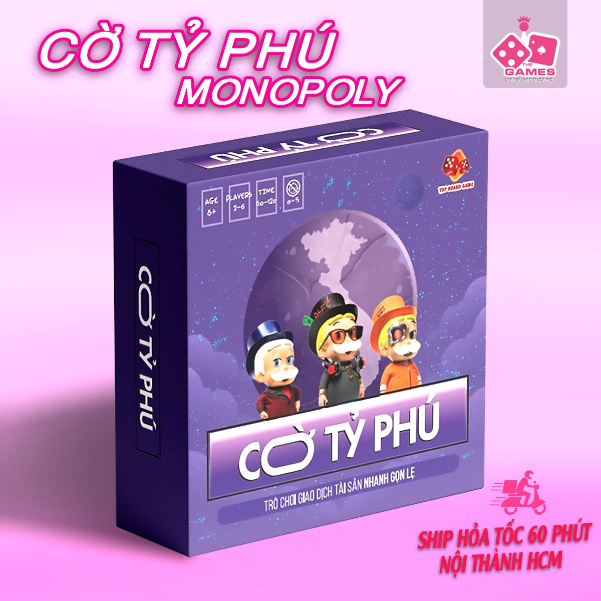 Cờ tỷ phú monopoly cao cấp Tiếng việt trò chơi phát triển tu duy và giả trí phiên bản mới HÀNG CAO CẤP