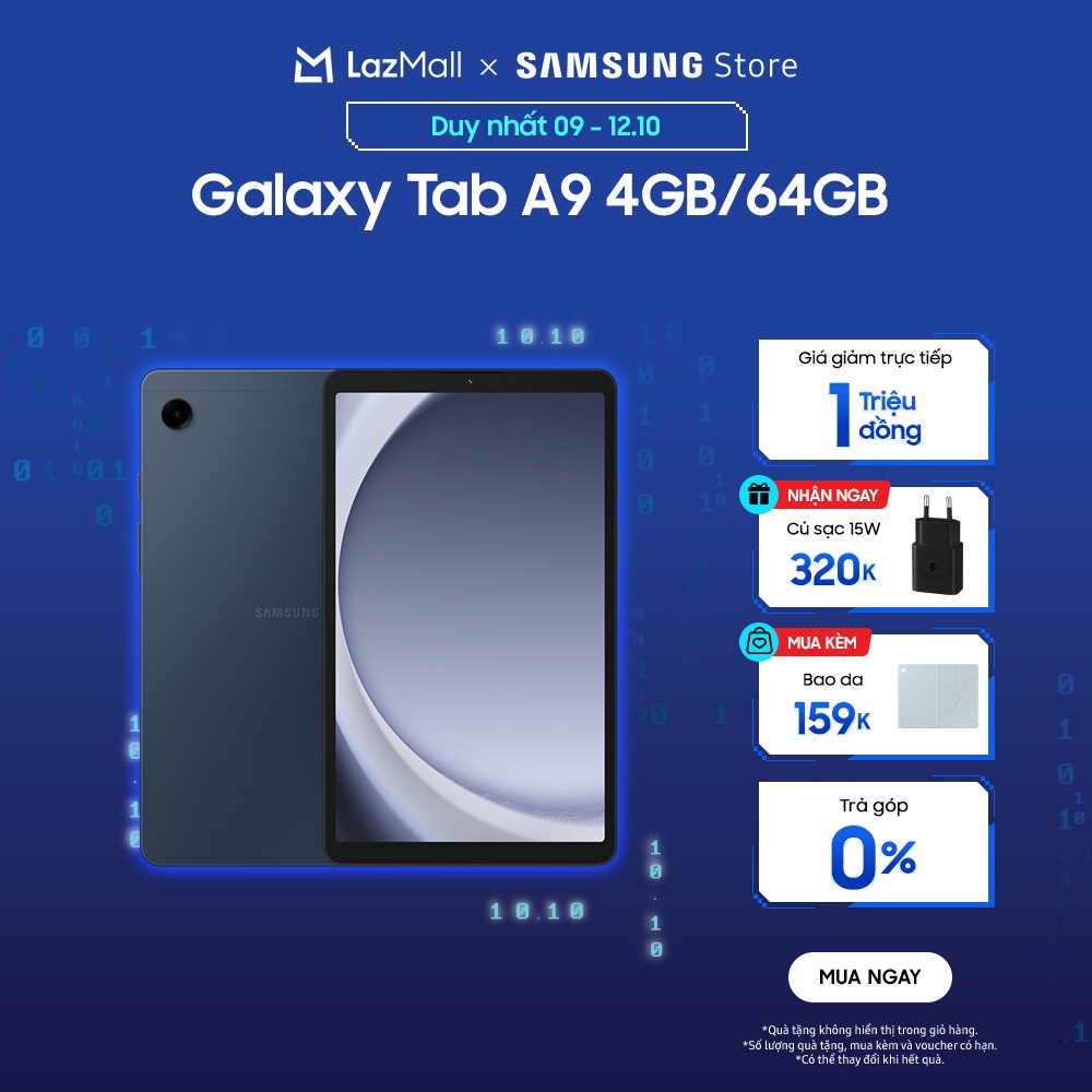 Máy tính bảng Samsung Galaxy Tab A9 (Wi-Fi) 4GB/64GB