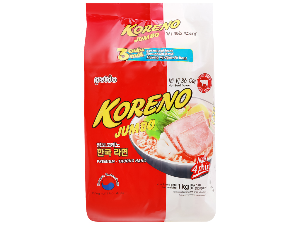 Mì koreno jumbo bò cay