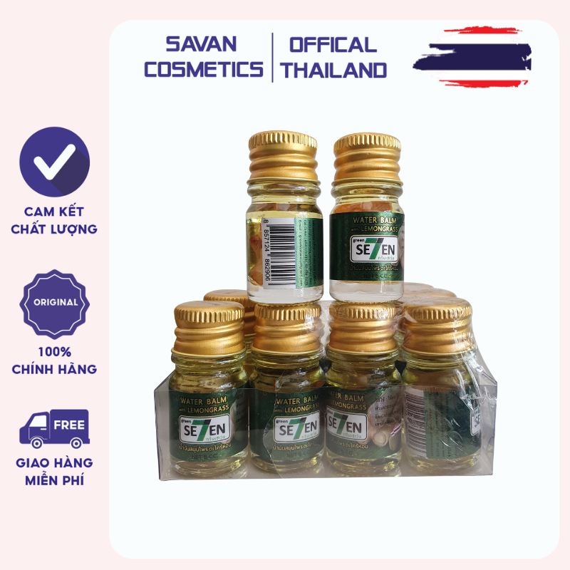 12 chai dầu 7 seven thảo mộc thái lan chai 5ml hương xả