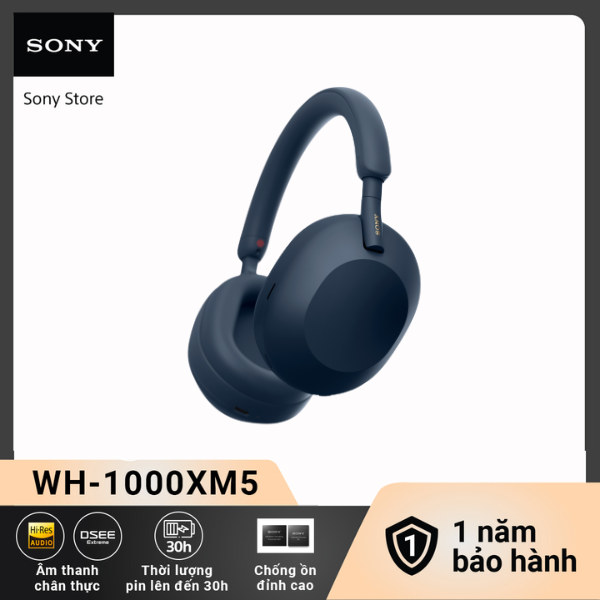 Tai nghe Sony không dây có công nghệ chống ồn WH1000XM5