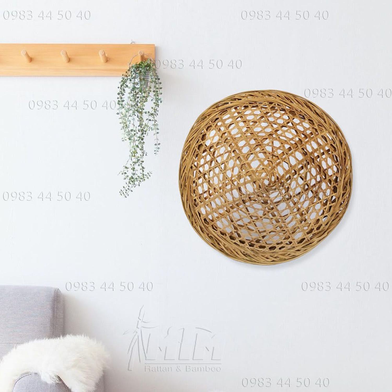 Nón tre đại hiệp l Mũ tre decor / trang trí treo tường.