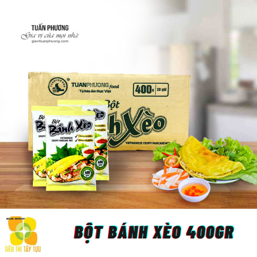 Bột bánh xèo tuấn phương 400gr| siêu thị tây tựu