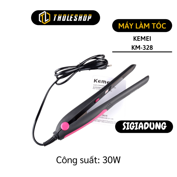 Máy kẹp tóc Kemei Km-328 - Máy duỗi - Máy uốn tóc tiện dụng - Máy duỗi tóc mini - Máy duỗi tóc cầm tay - Tạo kiểu tóc chuyên nghiệp