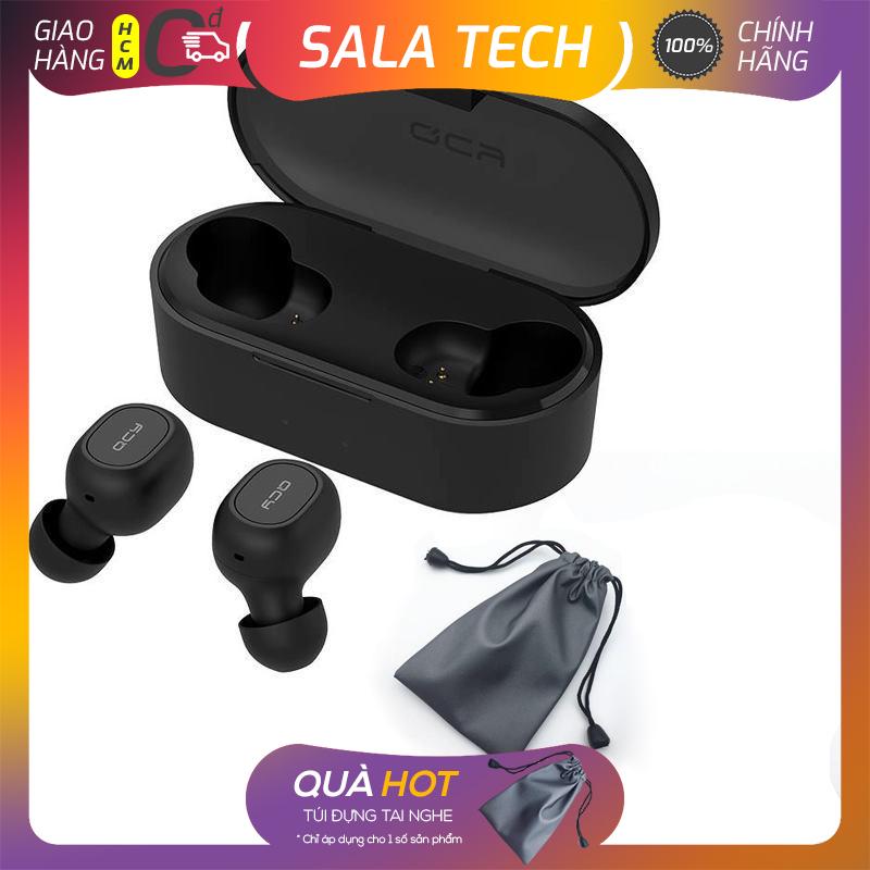 Tai Nghe Bluetooth 5.0  QCY-T2C - Không Dây  True Wireless - Dock Sạc 800mAH - Chống Ồn CVC 6.0 -Kháng Nước IPX 4 (Sala Tech)